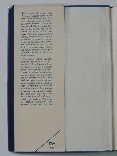 The Natural History of the Keiskammahoek District, Volume 1 - Edgar D. Mountain. J. V. L. Rennie.