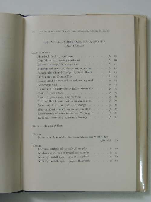 The Natural History of the Keiskammahoek District, Volume 1 - Edgar D. Mountain. J. V. L. Rennie.