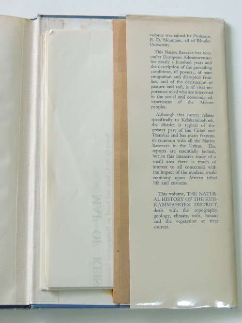The Natural History of the Keiskammahoek District, Volume 1 - Edgar D. Mountain. J. V. L. Rennie.