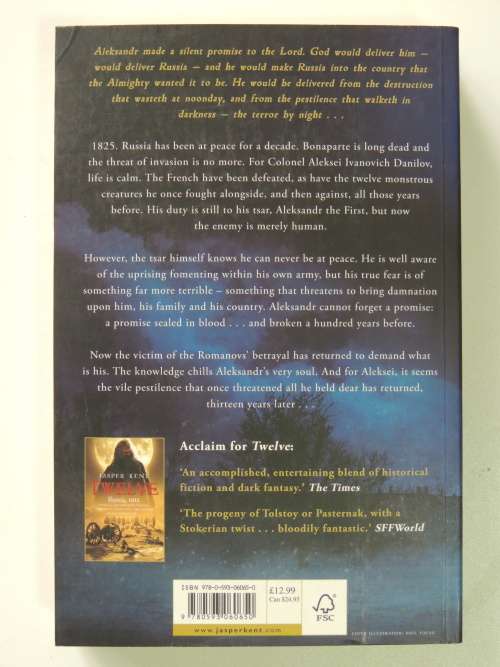 Thrirteen Years Later, Russia 1825, A country on the brink of revolution, ..... - Jasper Kent