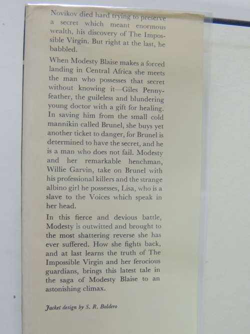The Impossible Virgin - The Modesty Blaise Series - First Edition 1971 - Peter O`Donnell
