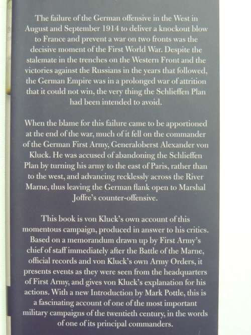 The March on Paris The Memoires of Alexander von Kluck, 1914 - Alexander von Kluck