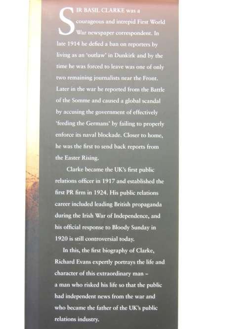 From the Frontline The Extraordinary Life of Sir Basil Clarke - Richard Evans