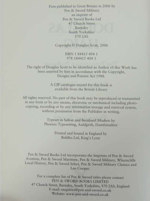 The Preparatory Prologue Douglas Haig Diaries and Letters 1861-1914 -  Ed. Douglas Scott