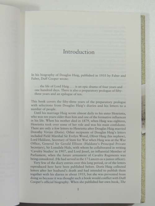 The Preparatory Prologue Douglas Haig Diaries and Letters 1861-1914 -  Ed. Douglas Scott