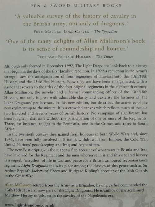 Light Dragoons The Making of a Regiment - Allan Mallison