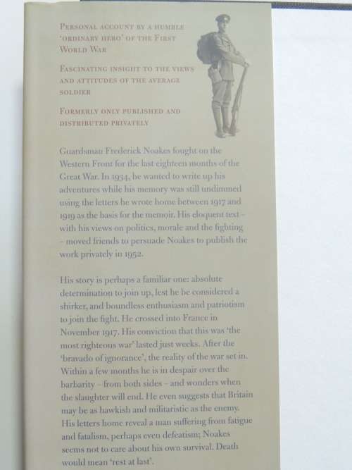 The Distant Drum  A Memoir of a Guardsman in the the Great War - F.E. Noakes