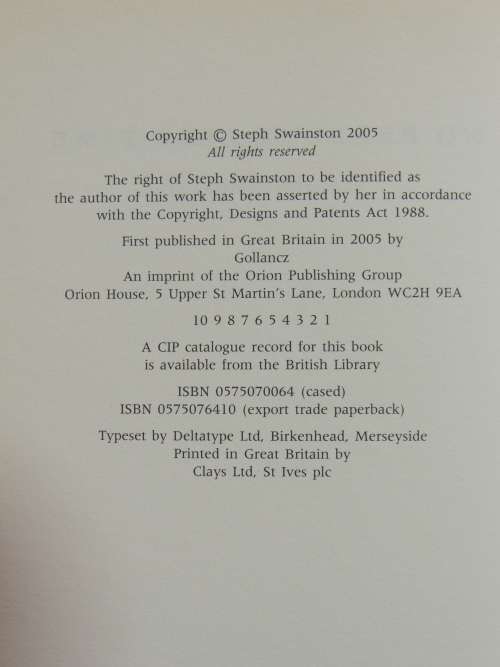 No Present Like Time - Steph Swainston  - FIRST EDITION