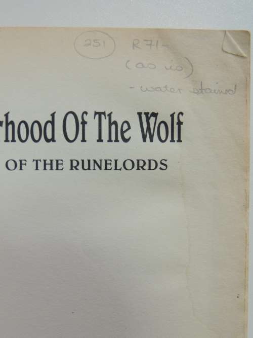 Brotherhood of the Wolf - Book 2 The Runelords - David Farland