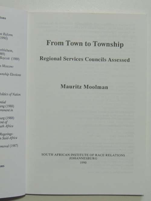 From Town To Township - Mauritz Moolman