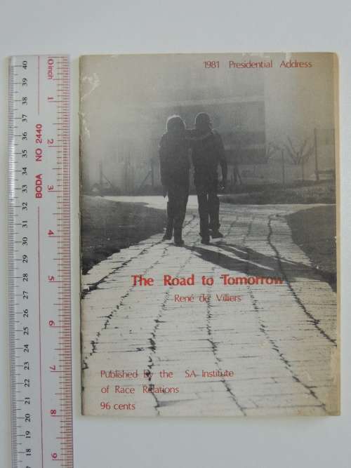 The Road to Tomorrow- Dr. Rene de Villiers