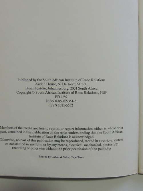 A New Mood in Moscow: Soviet Attitudes to South Africa - S. Friedman and M. Narsoo