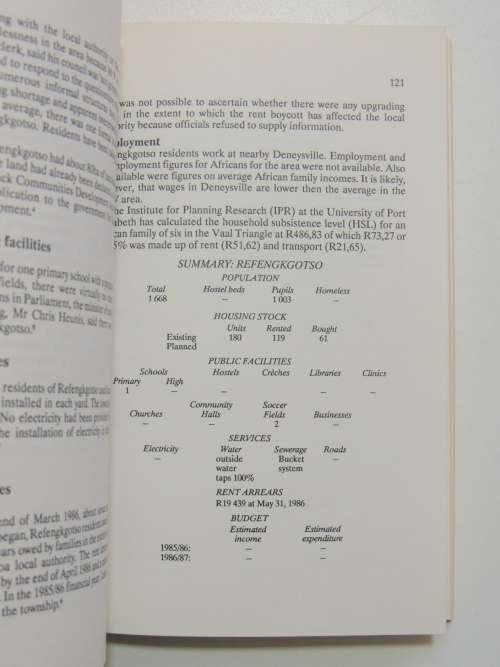 Townships of the PWV - Harry Mashabela