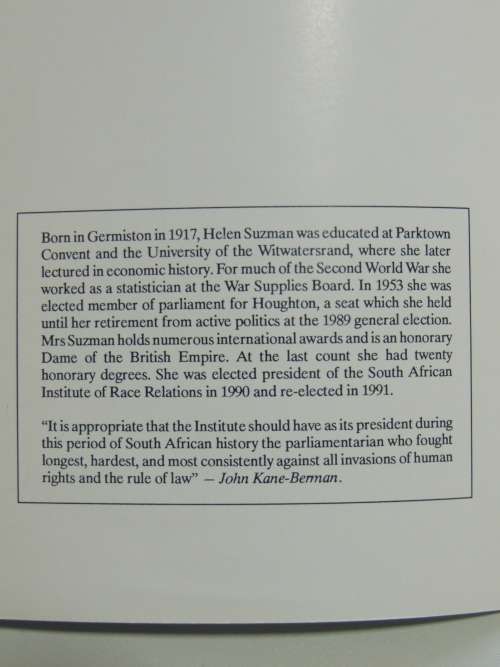Holding the High Ground - Helen Suzman