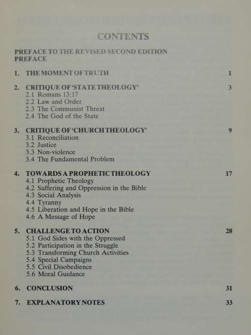 The Kairos Document Challenge To The Church