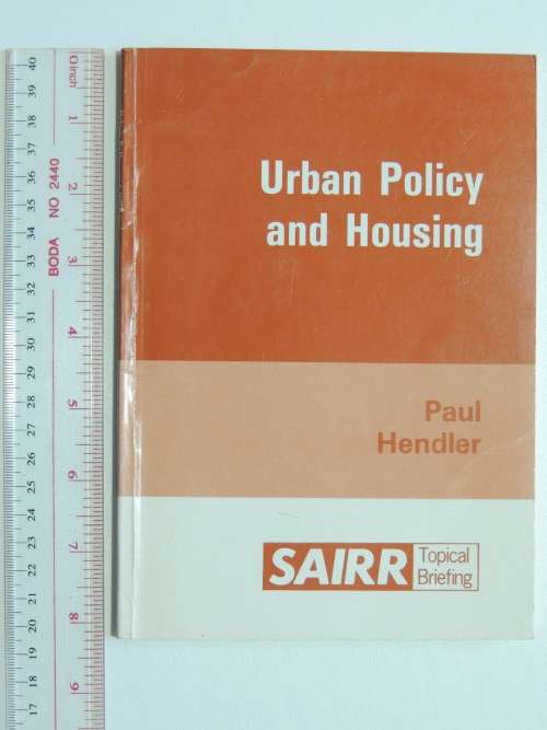 Urban Policy and Housing - Paul Hendler
