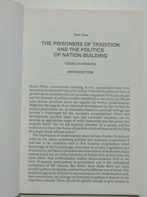 The Prisoners of Tradition and the Politics of Nation Building - Charles Simkins
