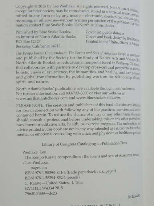 The Kenpo Karate Compendium  - Lee Wedlake