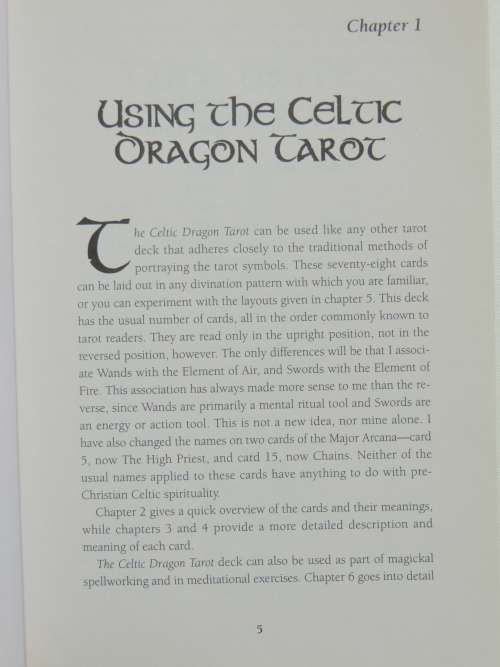 A Guide to the Celtic Dragon Tarot - D.J. Conway and Lisa Hunt