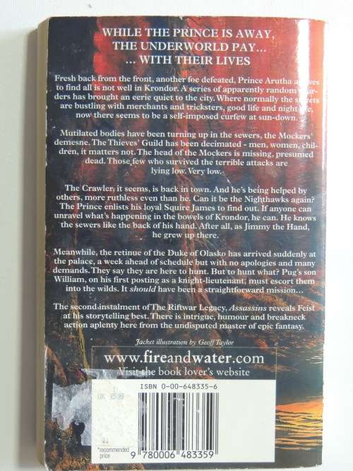 Krondor: The Assassins - Riftwar Legacy Book 2 - Raymond E Feist