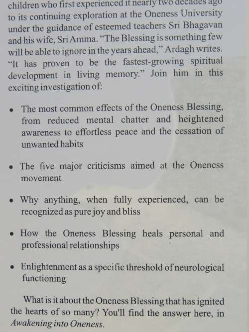 Awakening into Oneness - The Power of blessing in Evolution of Consciousness - Arjuna Ardagh