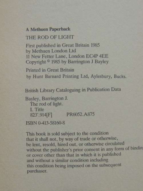 The Rod of Light - Barrington J Bayley