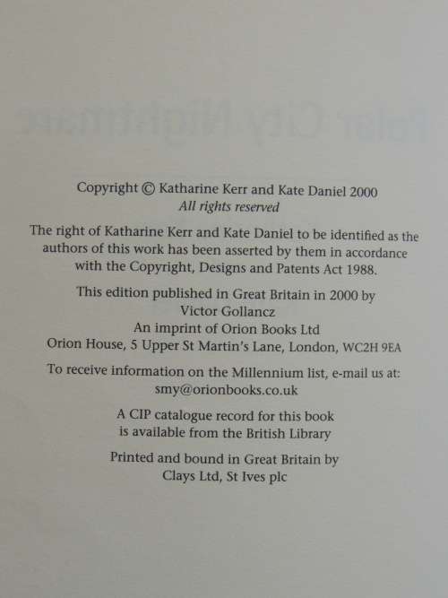 Polar City Nightmare - Katharine Kerr, Kate Daniel
