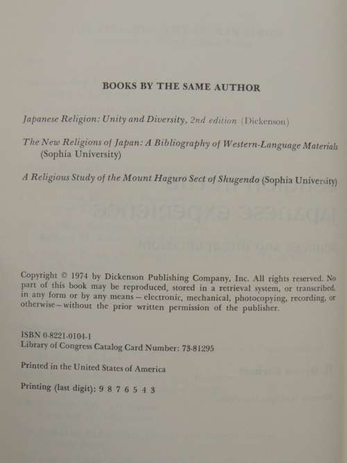 The religious Life of Man - Religion in the Japanese Experience: Sources and Inspirations - Earhart