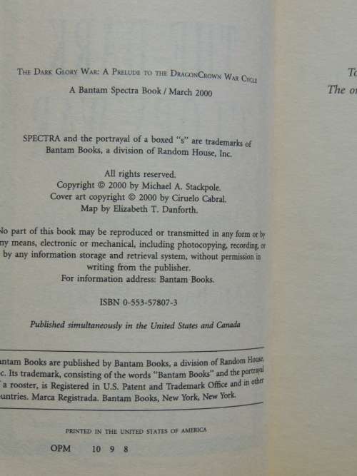 The Dark Glory War - Michael A Stackpole