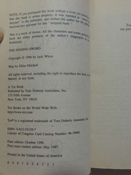The Singing Sword - Jack Whyte