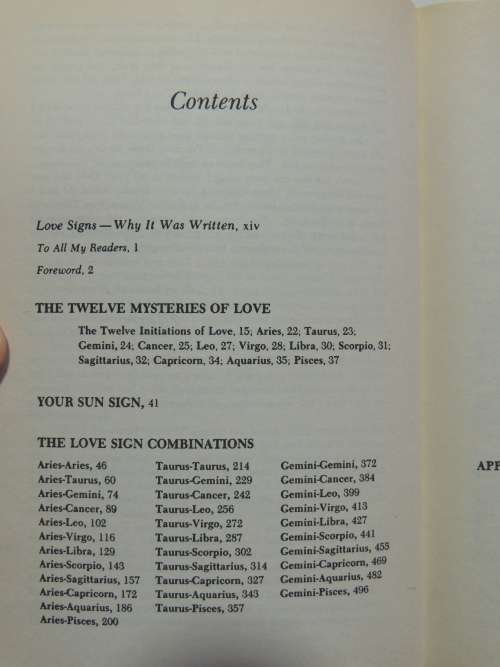 Love Signs - A New Approach to the Human Heart - Linda Goodman