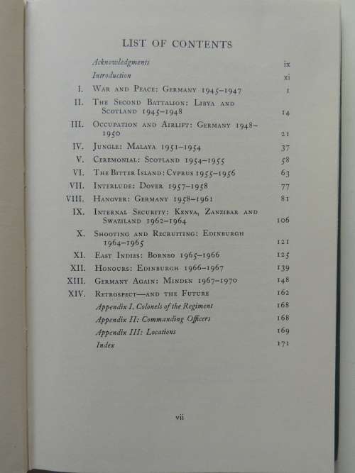 The Life Of A Regiment Volume VI 1945 - 1970      Christopher Sinclair