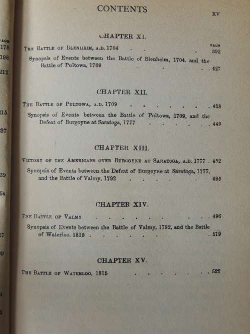 The Fifteen Decisive Battles Of The World From Marathon To Waterloo - Sir Edward Creasy