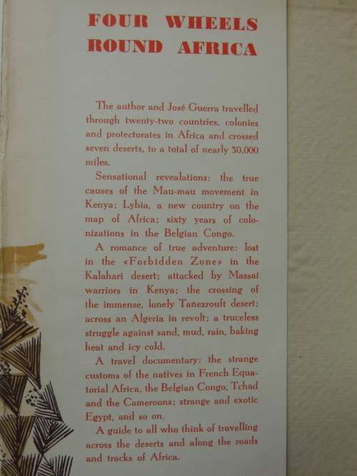 Four Wheels Found in Africa - The First Trip Round Africa By Car - First Ed. 1959 - Fernando Laidly
