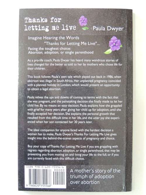 Thanks For Letting Me Live - Paula Dwyer