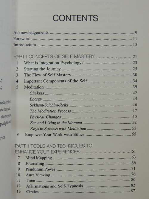 Self Mastery - Through Intergration of Spirit, Body and Mind - Penny Weaver