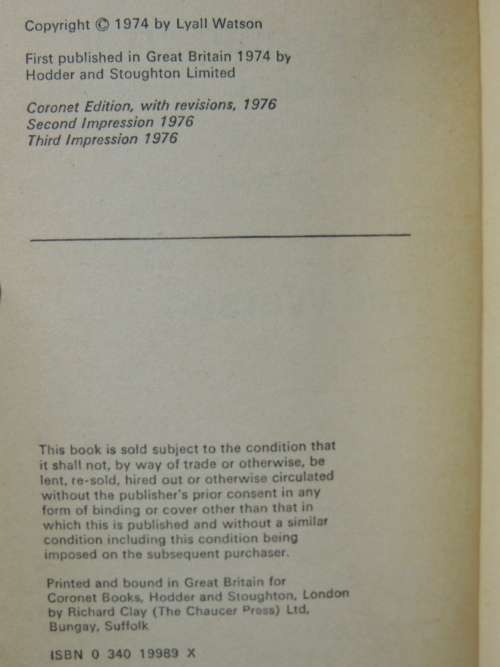 The Romeo Error - Lyall Watson