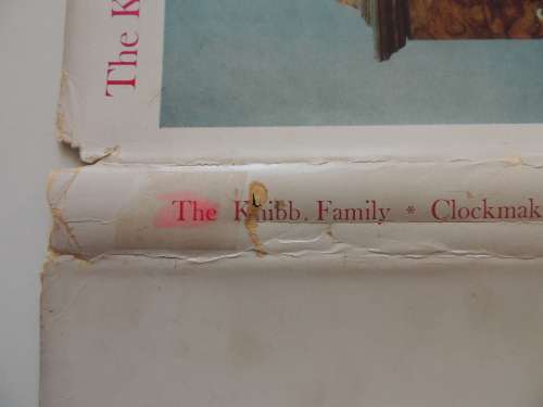 The Knibb Family Clockmakers  - Ronald A. Lee  Limited Edition  487/1000
