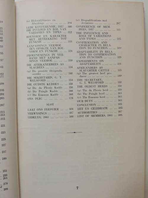 Die Afrikanerbees en sy Telersgenootskap/ Africander Cattle and its Breeders` Society - Signed HB O