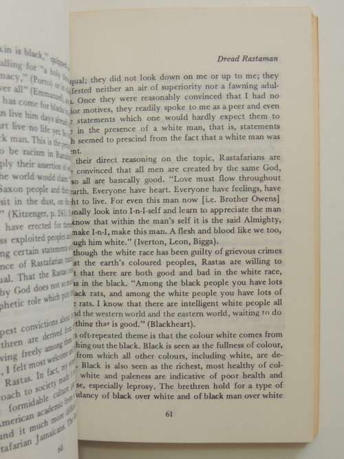 Dread - The Rastafarians of Jamaica - Joseph Owens