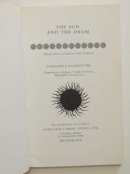 The Sun and the Drum - African Roots in Jamaican Folk Tradition - Leonard Barrett