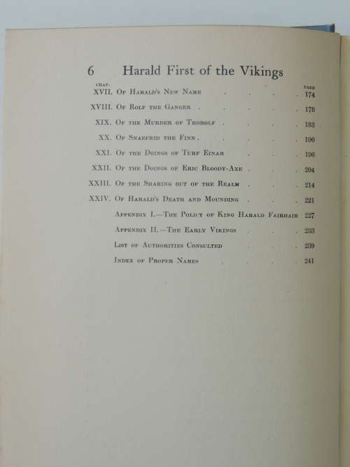 Harald First Of The Vikings -  Captain Charles Young - 1909 First Ed.
