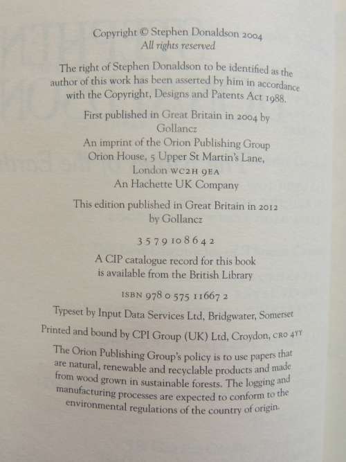 The Runes of the Earth The Last Chronicles of Thomas Covenant - Stephen Donaldson