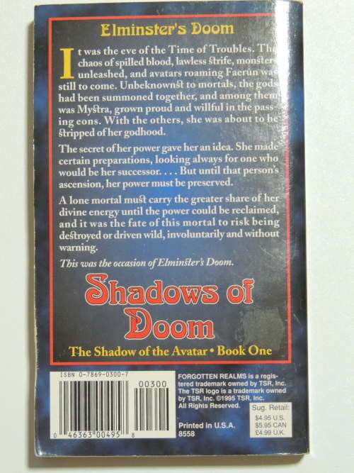 Shadows of Doom Forgotten Realms - Ed Greenwood