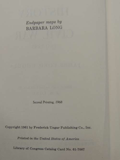 History Of The Civil War 1861 - 1865 -  James Ford Rhodes