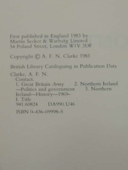 Contact - A.F.N. Clarke