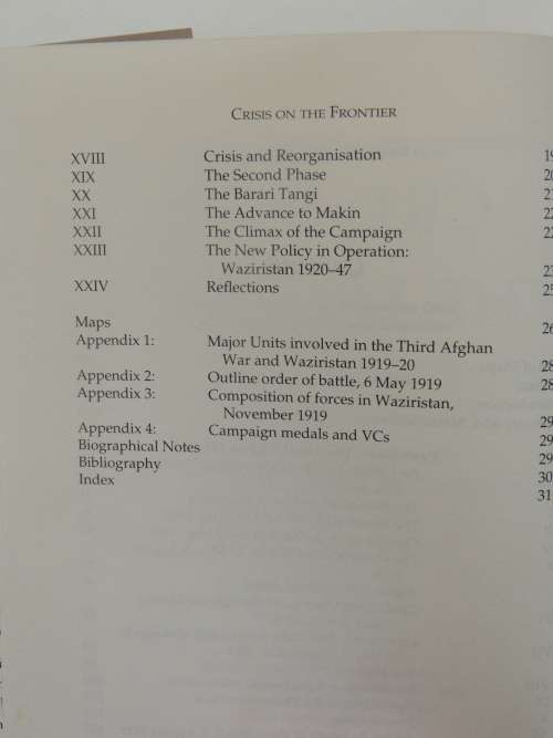 Crisis On The Frontier The Third Afghan War And The Campaign In Waziristan 1919 -20 - Brian Robson