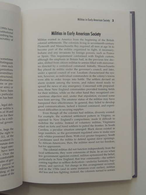 Militias In America - Neil A. Hamilton