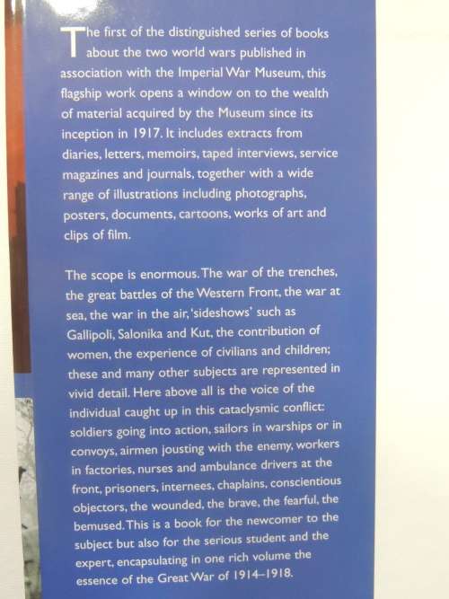 The Imperial War Museum Book Of The First World War - Malcolm Brown