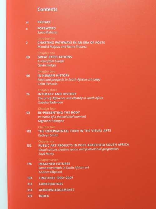 Visual Century: South African Art in Context Vol 4, 1990-2007 ed. by T Goniwe, M Pissarra, M Majavu